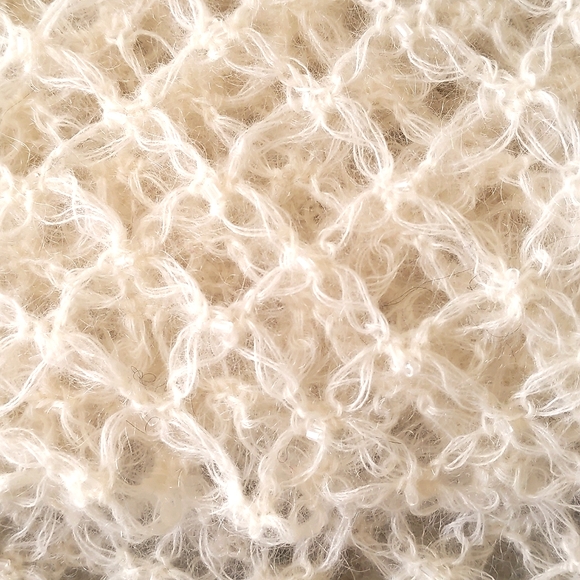 NWT. Express Woman's Mohair/Wool blended crochet scarf with beads. - Picture 2 of 5